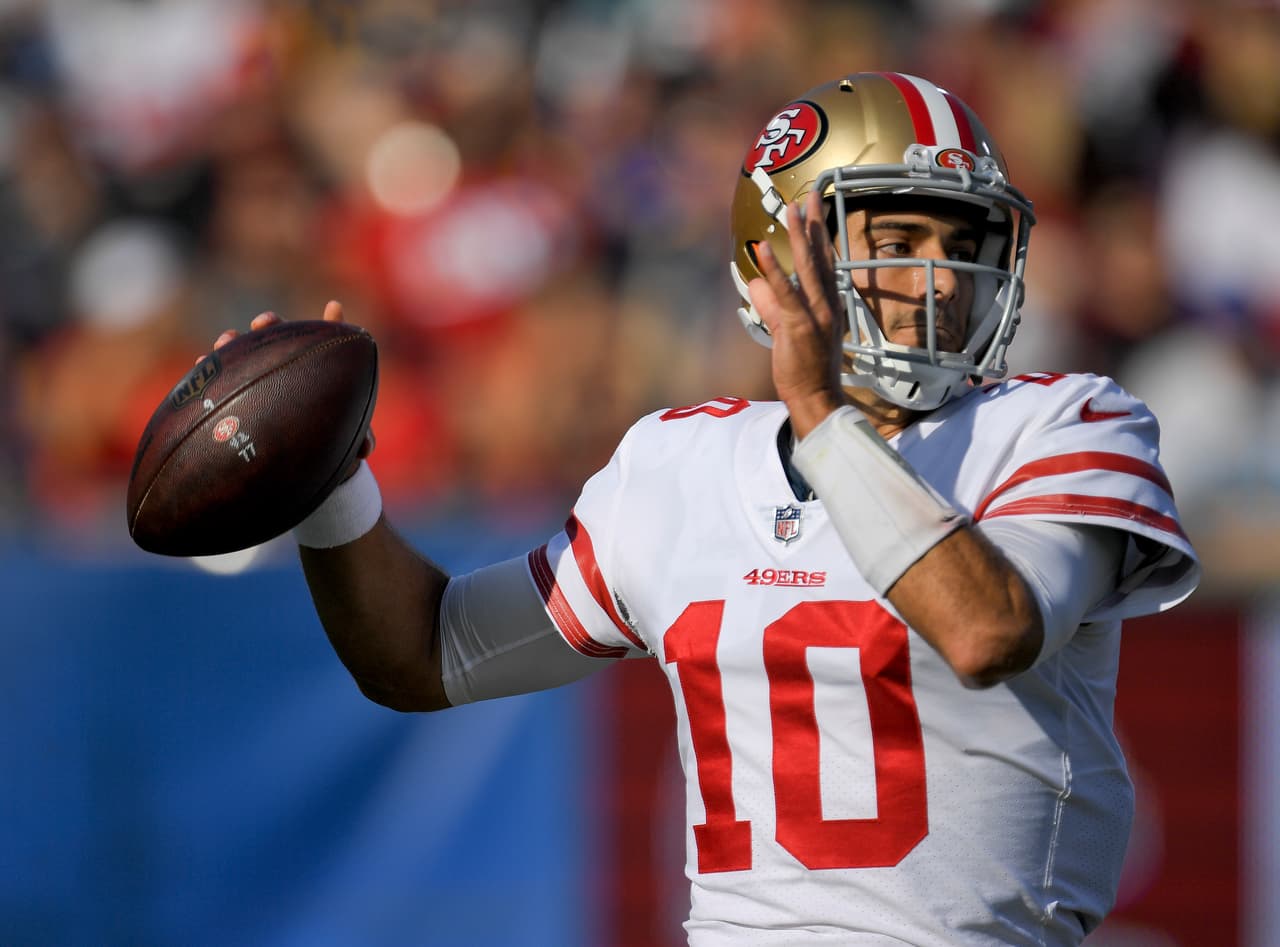 Jimmy Garoppolo tuvo una gran presentación con los San Francisco 49ers.