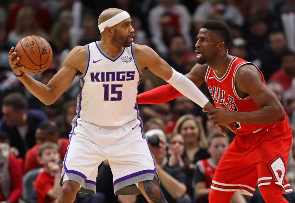 En esta foto de la temporada pasada 'Vinsanity' jugó para los Sacramento Kings y en el receso de temporada fue canjeado a los Atlanta Hawks, equipo para el que jugará en 2018-2019 a los 41 años,