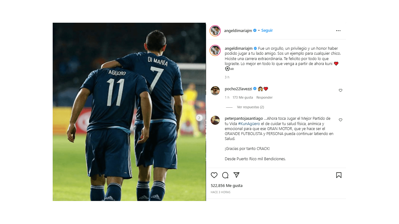 El mundo del futbol se despide de un grande, Sergio 'Kun' Agüero anunció su retiro de las canchas por problemas cardiacos, lo cual causó reacciones en redes. Compañeros de cancha, equipos y fanáticos, le dedicaron palabras, imágenes y videos por su gran trayectoria, su talento y, sobre todo, por su calidad. humana, ¡hasta luego, Kun!