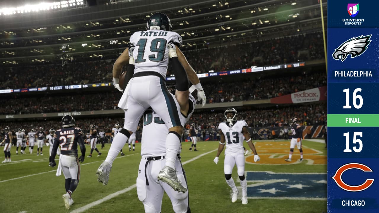 ¡Nick Foles lo volvió a hacer! Con drama, Eagles eliminó a Chicago y aún vive en Playoffs