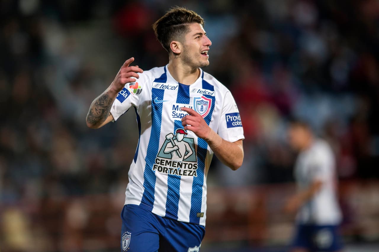 Action photo during the match Pachuca vs Zacatepec corresponding to the knockout stages of the Crown MX Apertura 2017 Cup at Hidalgo Stadium. Foto de accion durante el partido Pachuca vs Zacatepec, Correspondiente a los Octavos de Final de la Copa Corona MX del Torneo Apertura 2017, en el Estadio Hidalgo, en la foto: Gol Angelo Sagal Pachuca 25/10/2017/MEXSPORT/Victor Leon.