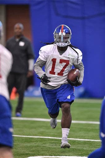 El especialista en regresos de patada Dwayne Harris (AP-NFL).