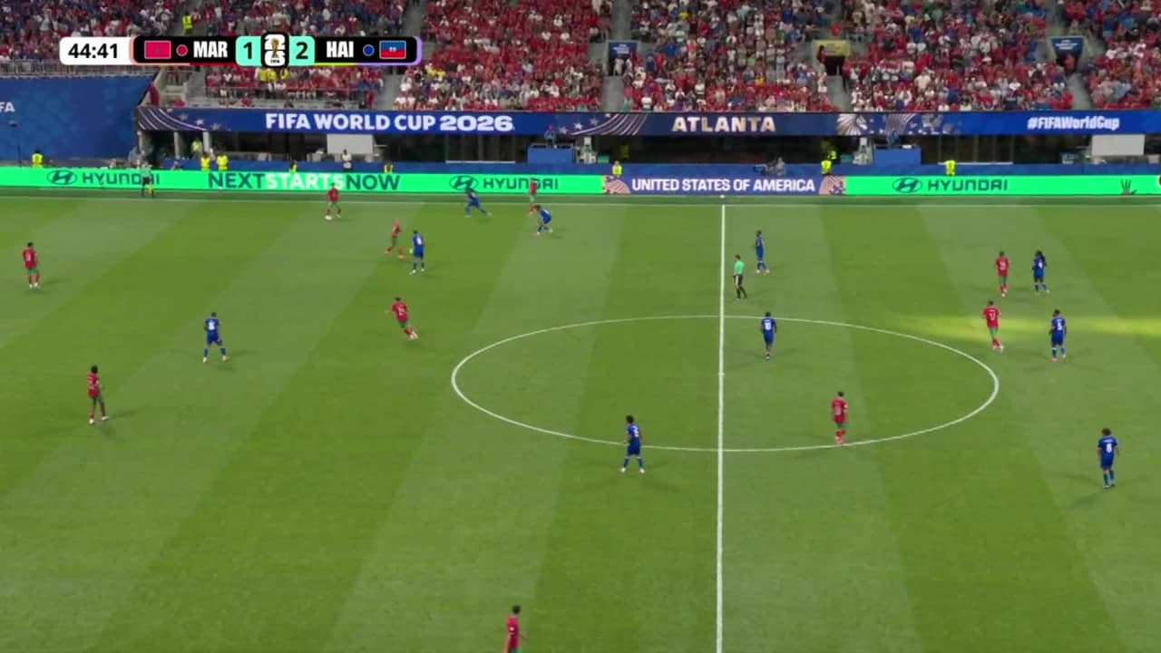 ¡GOL!  anota para Marruecos. Ismael Saibari