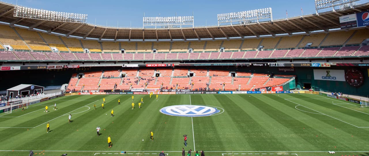 D.C. United tiene planes para conseguir un nuevo estadio, pero por ahora seguirán jugando sus partidos en el RFK Stadium, el cual tiene capacidad para 45,596 personas.