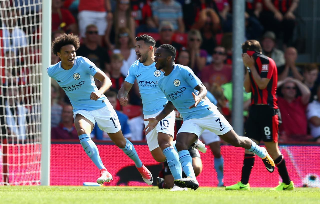 El anhelado gol del triunfo llegó al final del partido en los pies de Raheem Sterling.