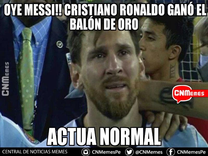 Memes ronaldo balon de oro