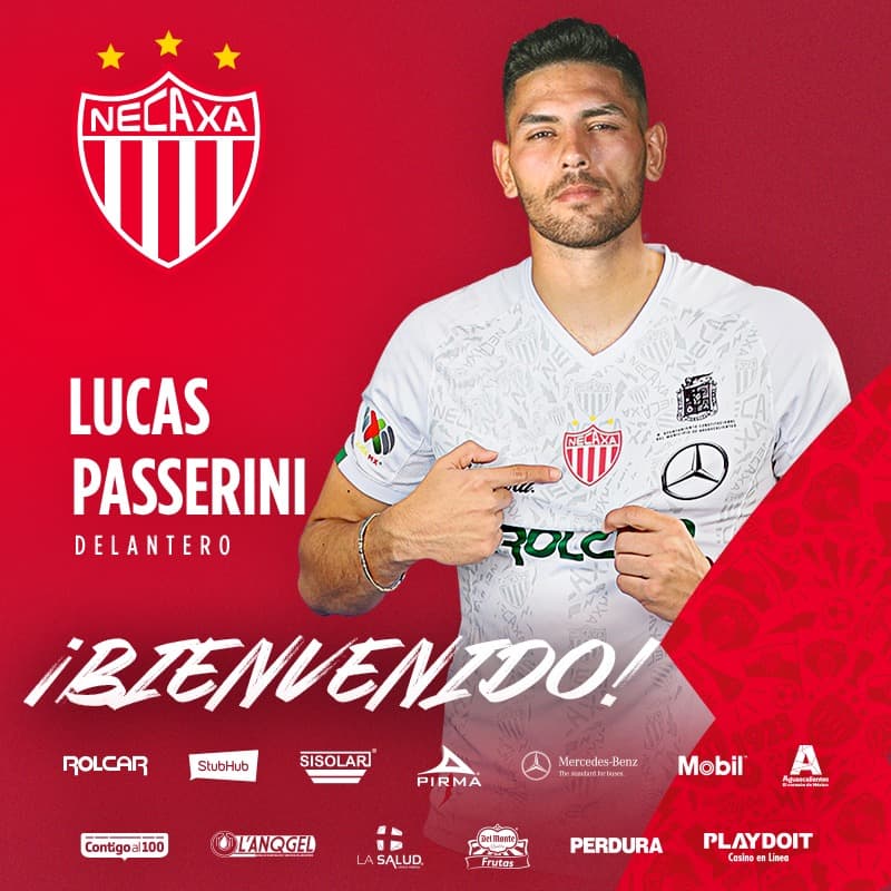 Lucas Passerini, refuerzo del Necaxa en el Apertura 2020.