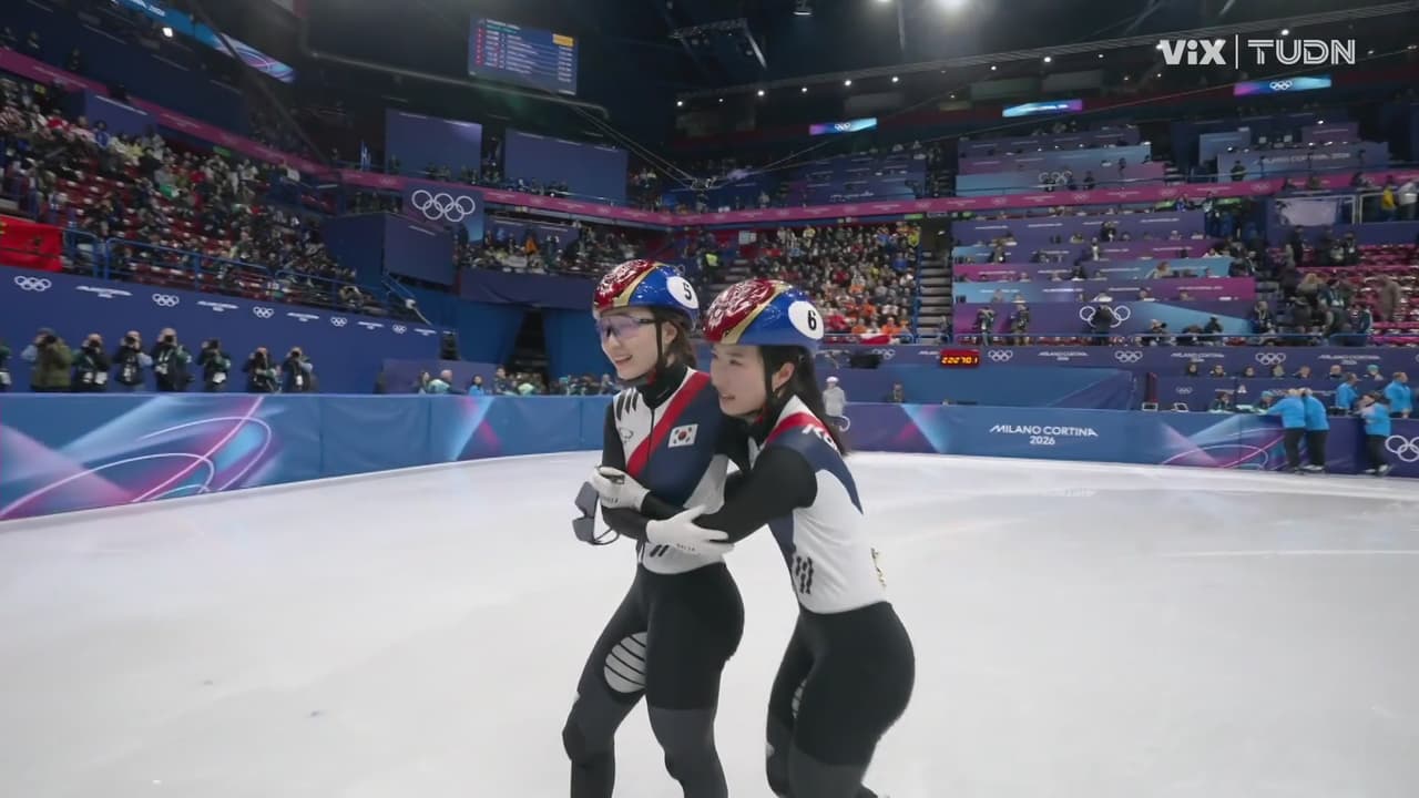 Corea del Sur hace el 1-2 en los 1500 m. de patinaje de velocidad en pista costa