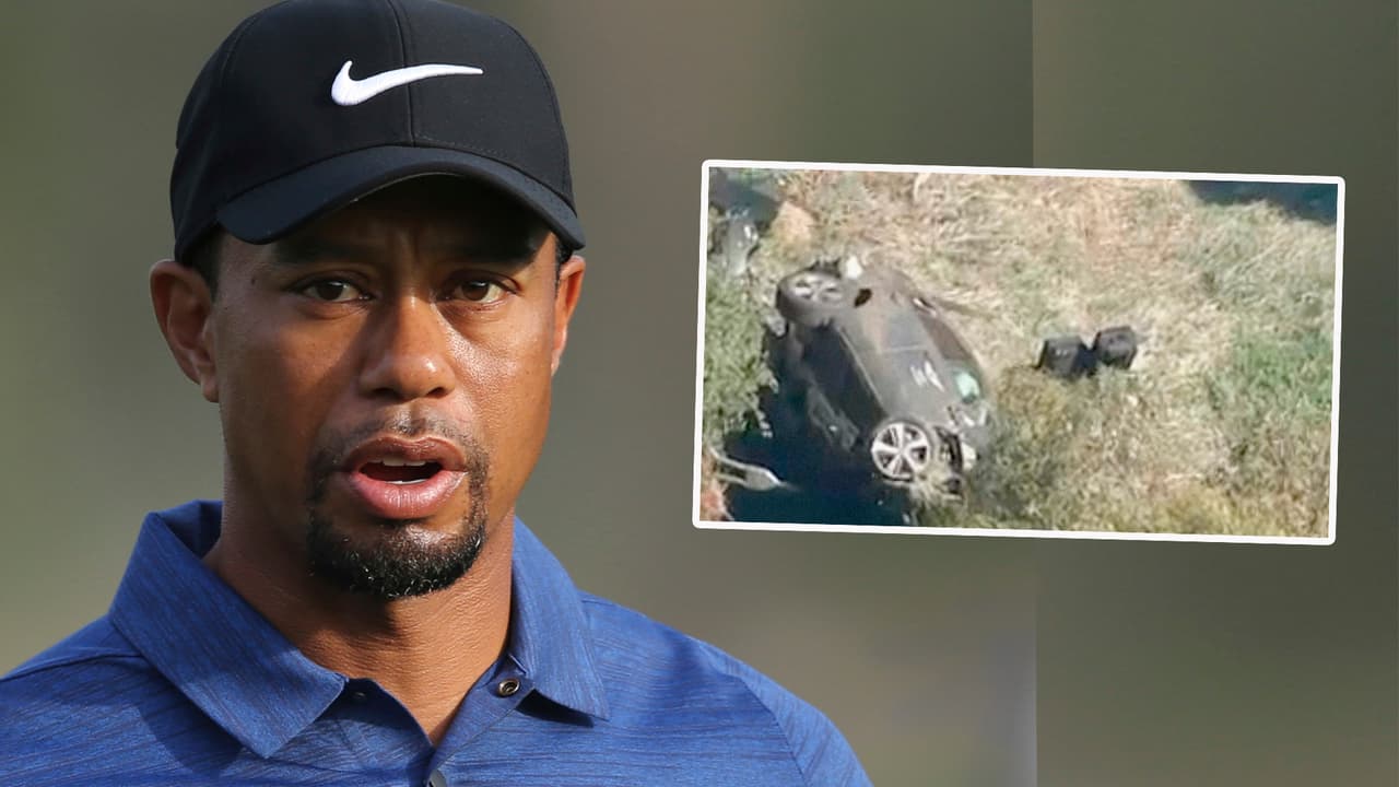 Tiger Woods sufre un grave accidente automovilístico cerca a Los Ángeles