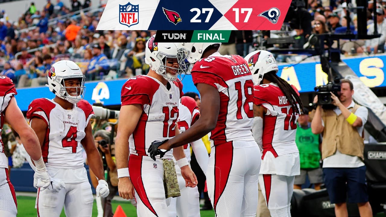 ¡Cardinals llegarán encendidos a México tras vencer a los campeones Rams!