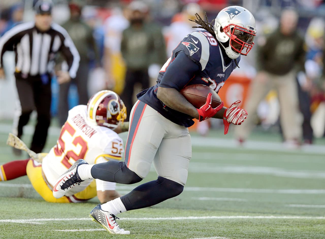 24.- LeGarrette Blount, RB, New England Patriots.- 18.9 puntos.