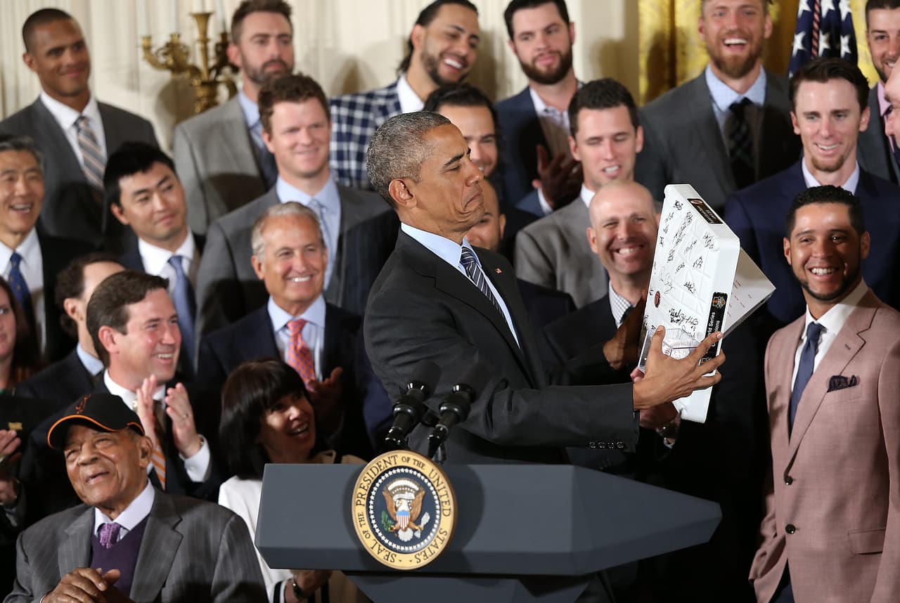 Obama recibió al equipo en la Casa Blanca por tercera vez en cinco años.