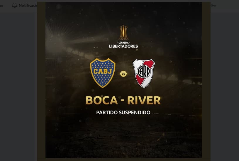 Será mañana a las cuatro de Argentina: se suspendió el Boca-River de Libertadores hoy