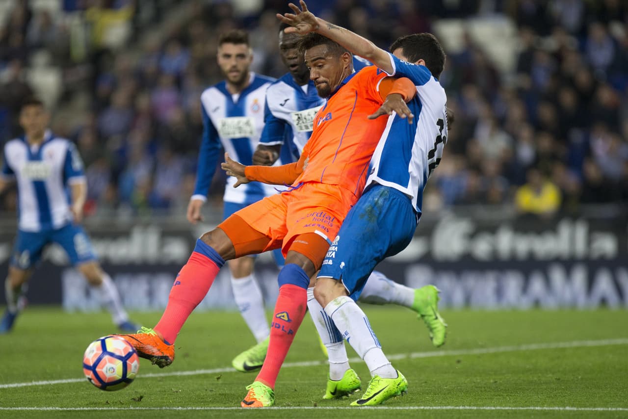 Otra de las figuras de Las Palmas fue Kevin-Prince Boateng. Como Halilovic, no logró anotar pero puso una asistencia en el primer gol de su equipo, el cual fue anotado por el uruguayo Paolo Lemos, quien se despachó con un doblete.