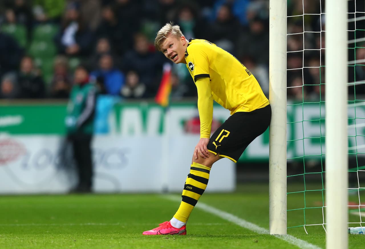 Haaland anota con el Borussia Dortmund cada 44 minutos