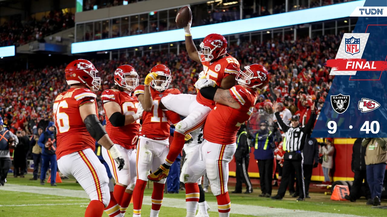 Los Chiefs humillan en casa a unos Raiders desaparecidos