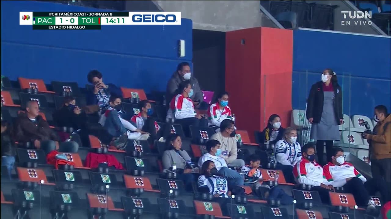 ¡GOL!  anota para Pachuca. Kevin Álvarez