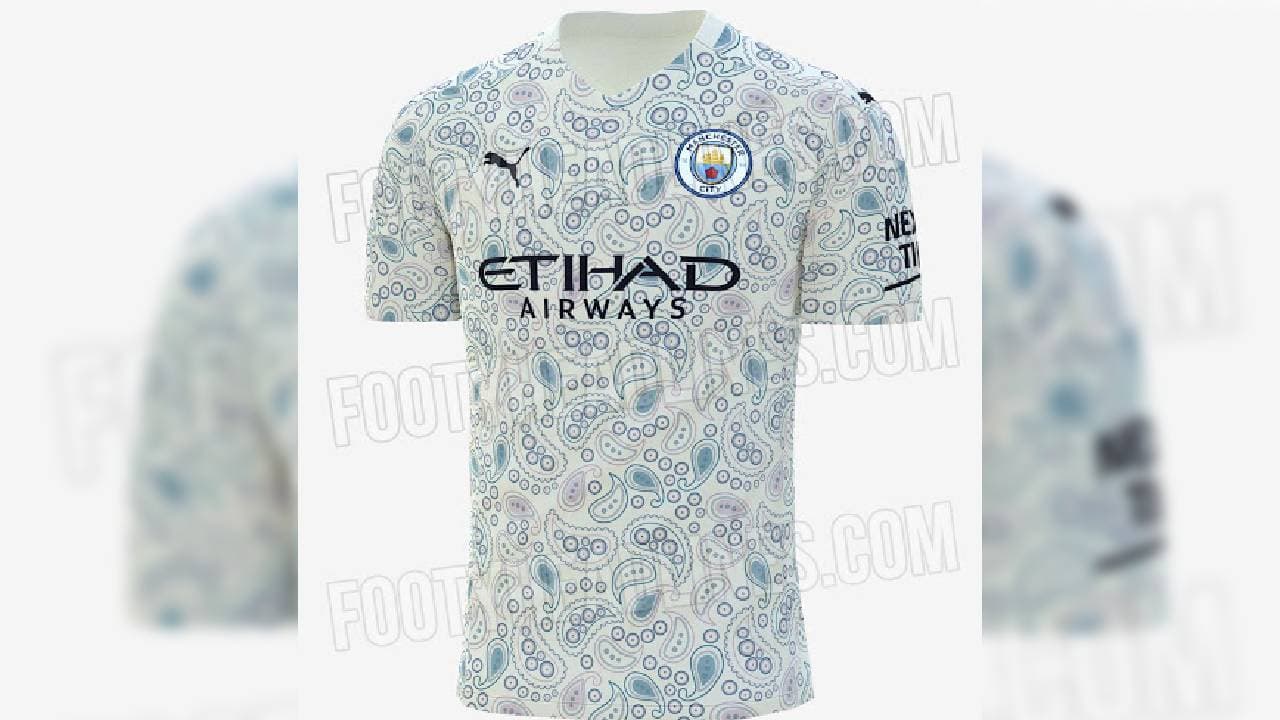 Las camisetas de los clubes para la próxima temporada | Se filtró la nueva camiseta del Manchester City | El que podría ser el tercer uniforme de la escuadra dirigida por Pep Guardiola ha levantado diferentes reacciones debido a su peculiar diseño.