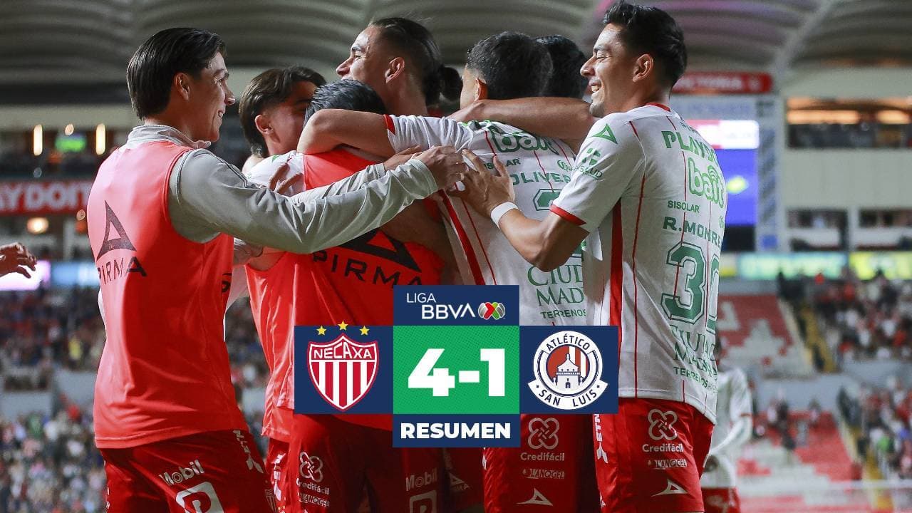 Necaxa golea en casa al Atlético San Luis en la Jornada 5 de la Liga MX