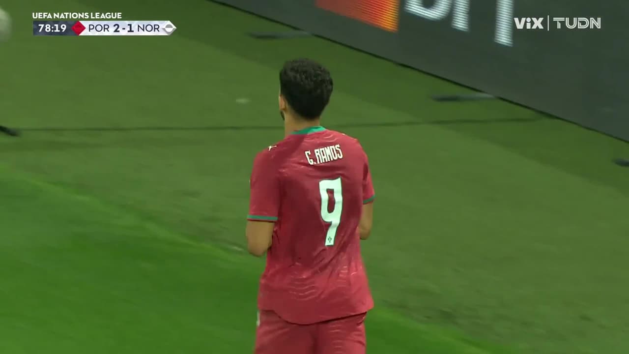 ¡Gol de Portugal! Gran pase de Joao Félix y Ramos pone el 2-1