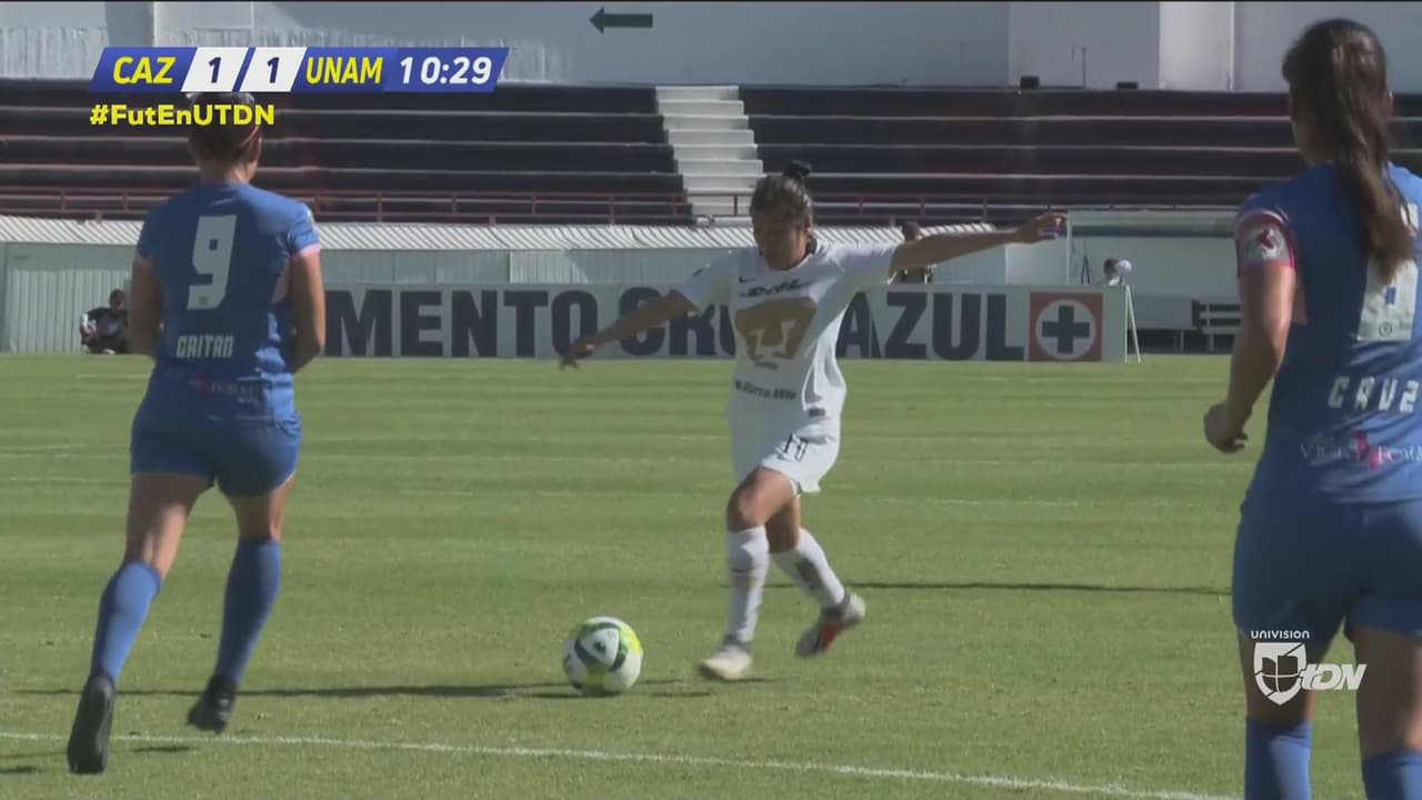 ¡Qué crack! Daniela García puso el 1-1 ante Cruz Azul con un espectacular remate