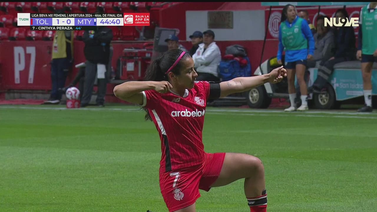 ¡Golazo del Toluca! Cinthya Peraza firma el 1-0 de las Diablas