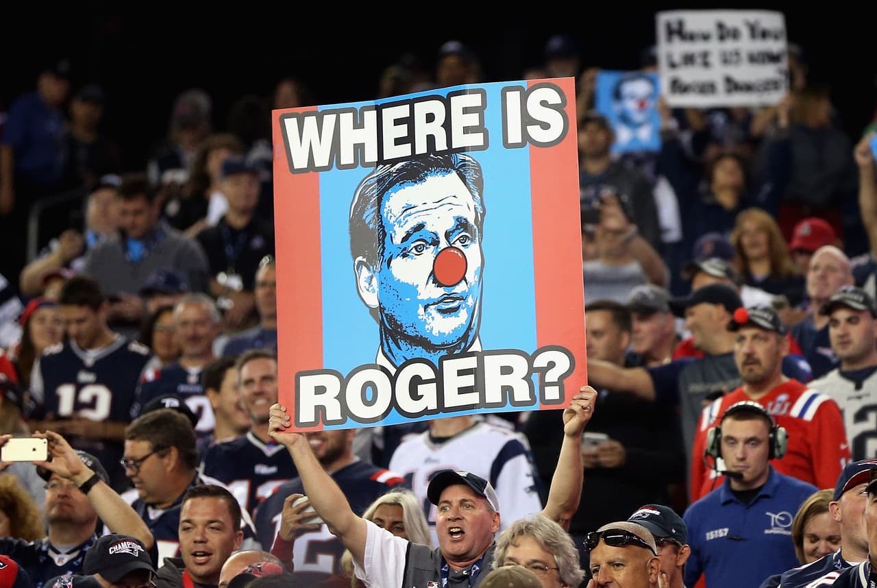 Goodell hizo acto de presencia después de todo lo sucedido con el escándalo de los balones desinflados.