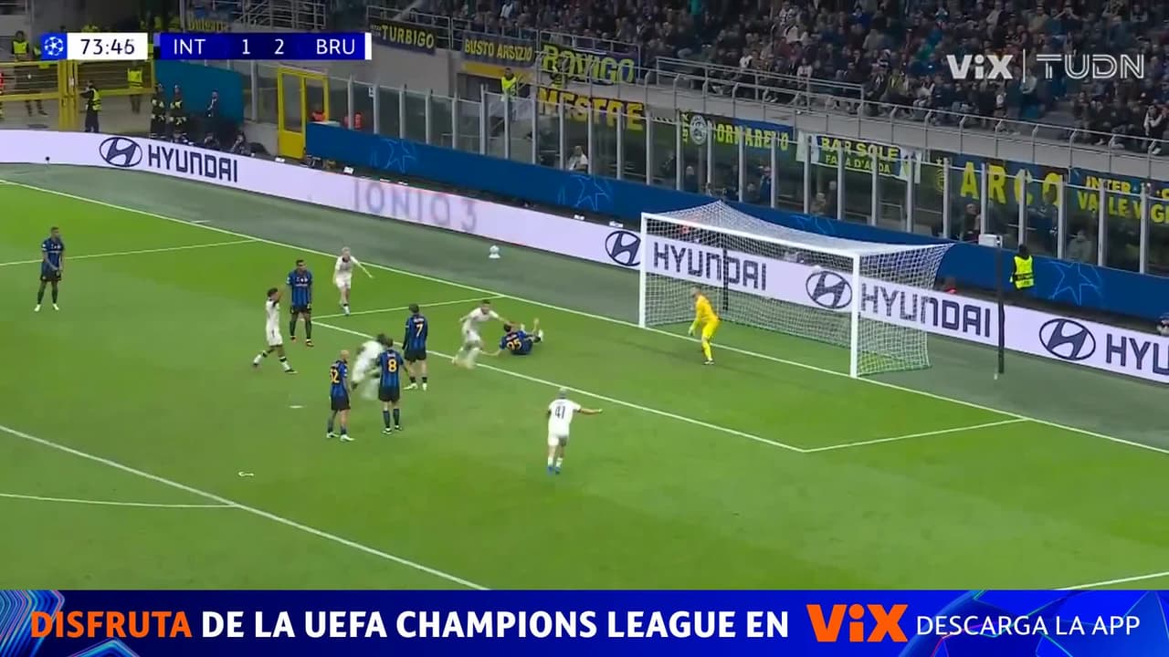 ¡Triplete de Tresoldi y el Inter está siendo bailado por Brujas en Champions!