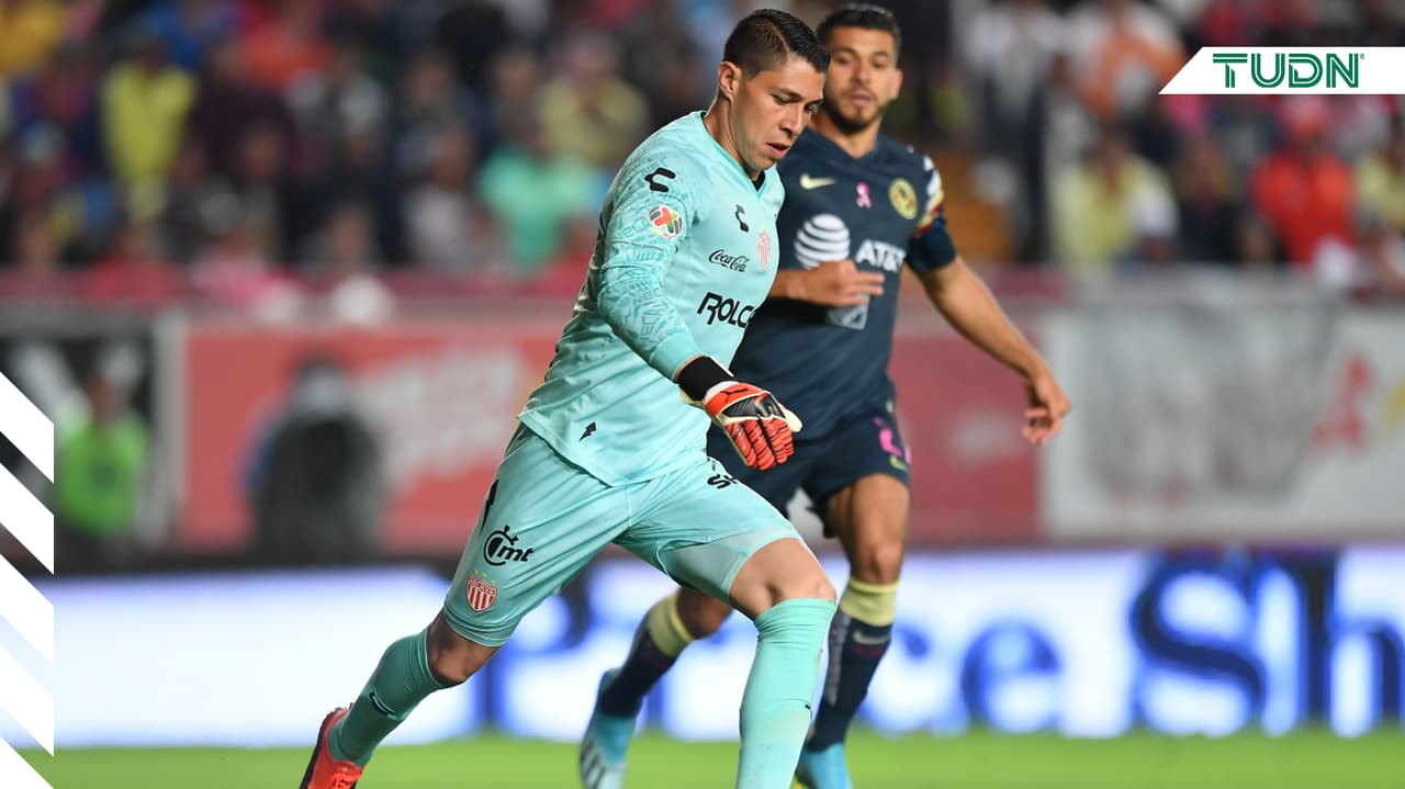 Hugo González, portero del Necaxa.