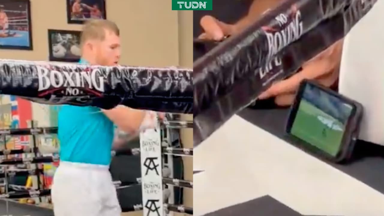 Saúl 'Canelo' Álvarez disfruta observar el golf mientras entrena