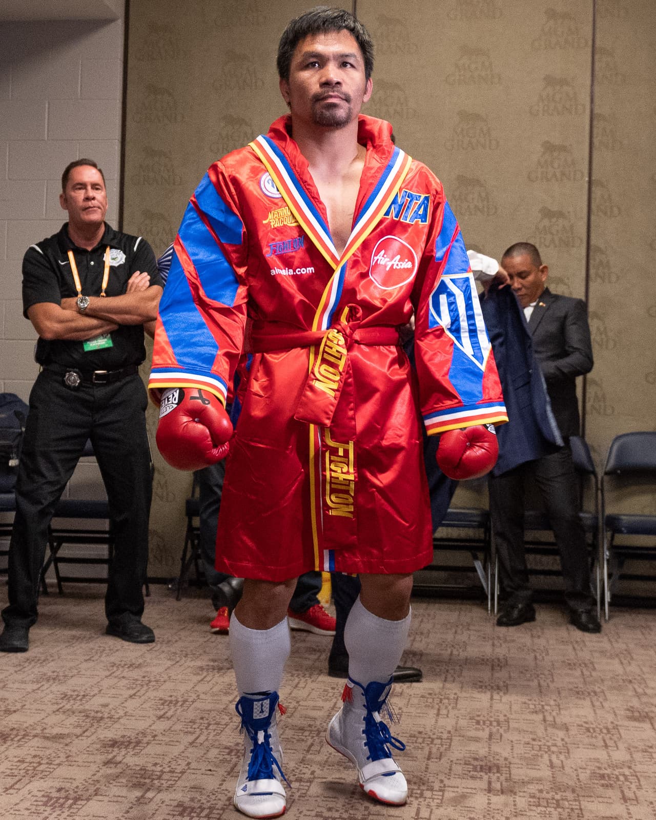 A sus 40 años, Pacquiao calló bocas con un tremendo despliegue de fortaleza y rapidez. Thurman cayó en el primer round y entregó su cetro wélter AMB al filipino.