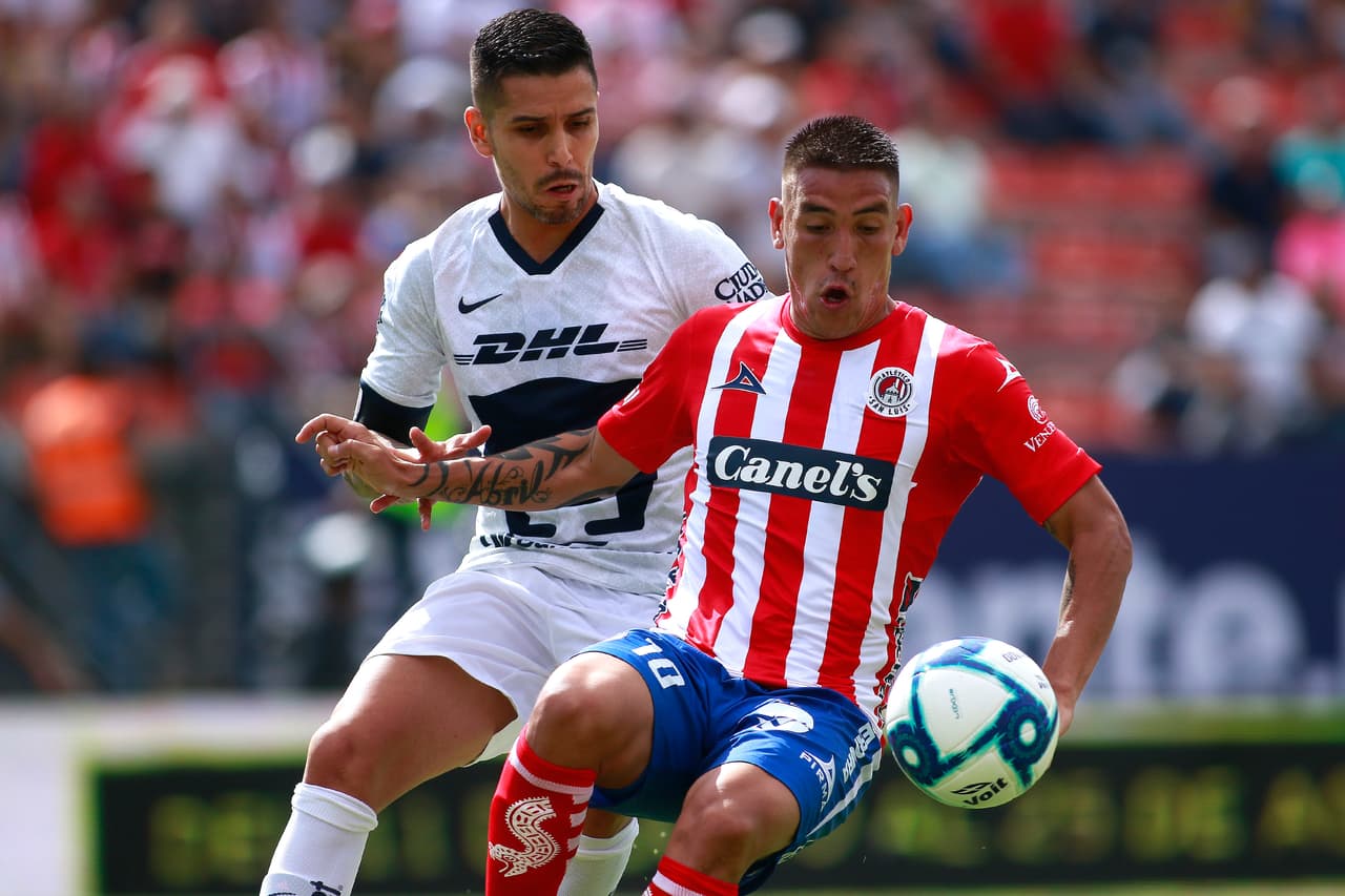Atlético San Luis debutó en la Liga MX con derrota de 2-0 ante Pumas.