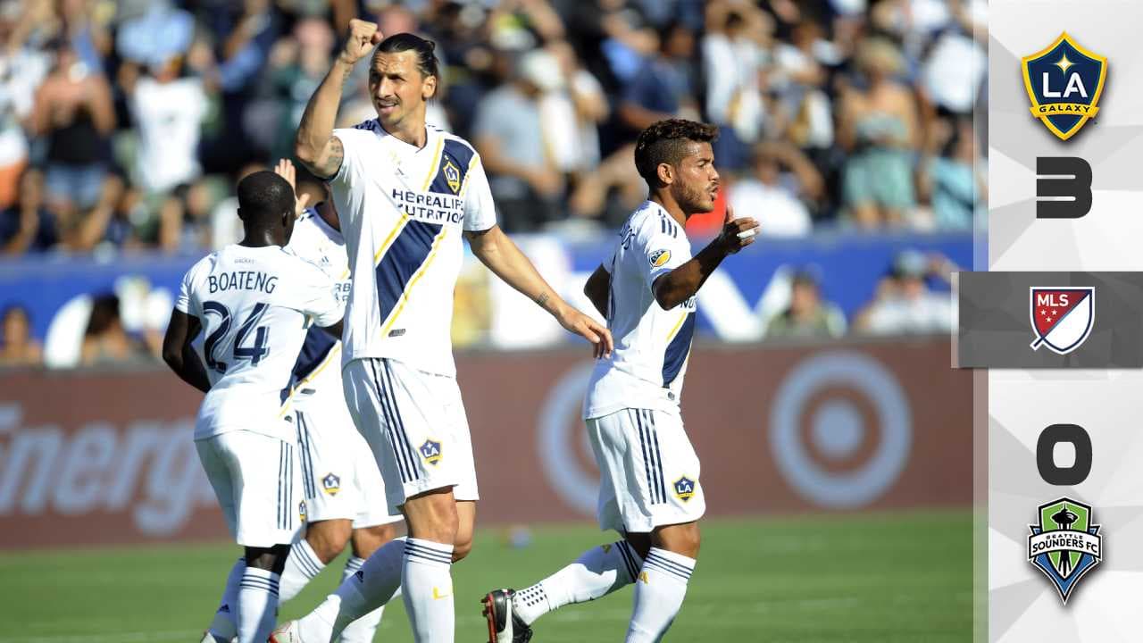 Zlatan Ibrahimovic y el LA Galaxy resurgen con goleada ante Seattle Sounders