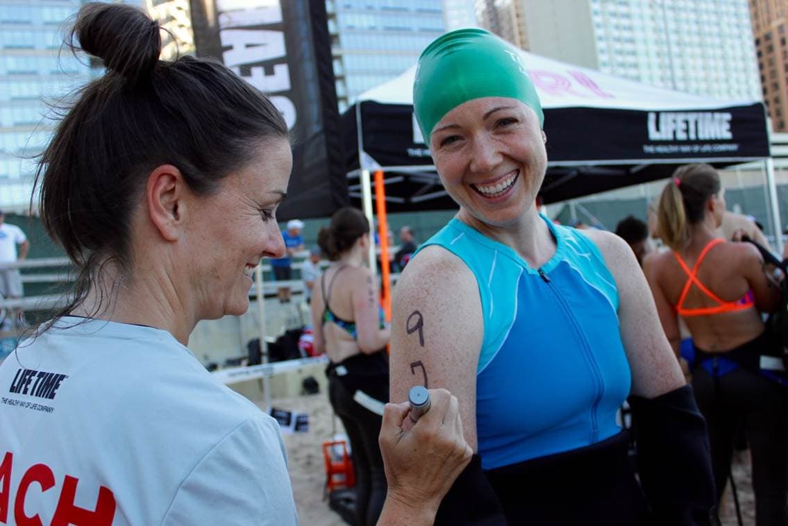 Antes de entrar al agua se les informó que tienen que aclimatarse.