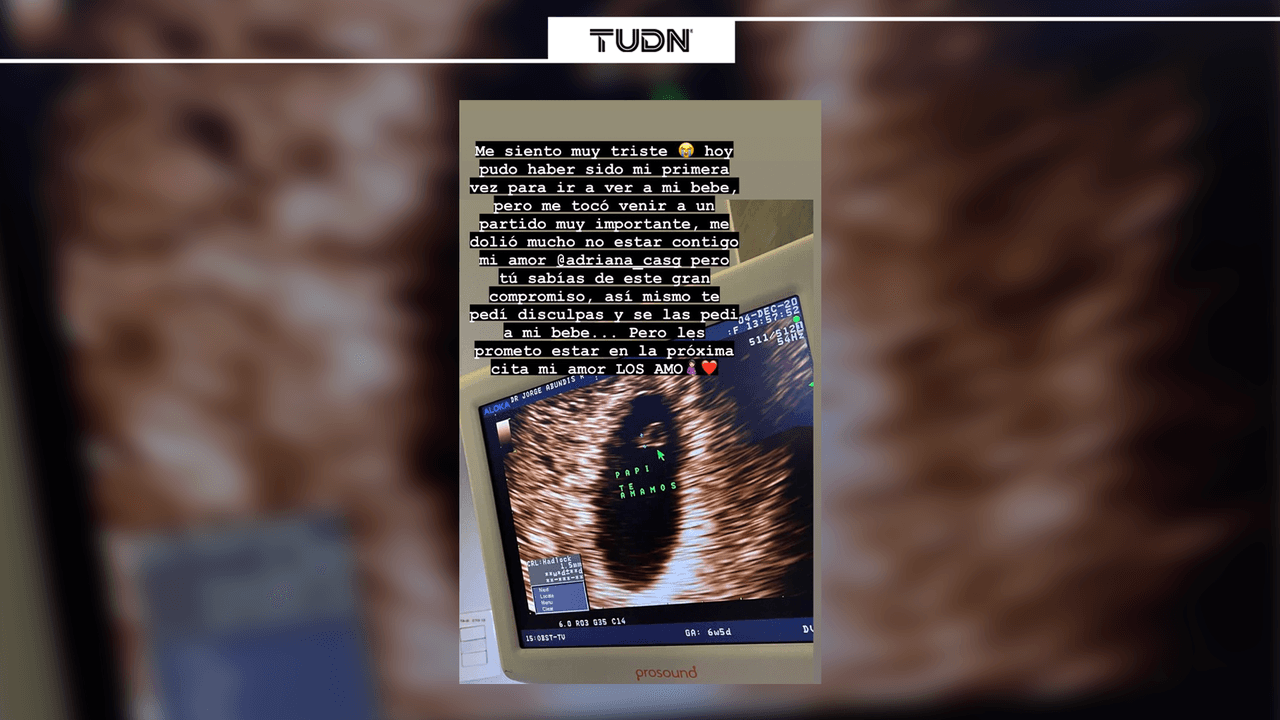 'Chicote' Calderón no pudo estar en el primer ultrasonido de su hijo.