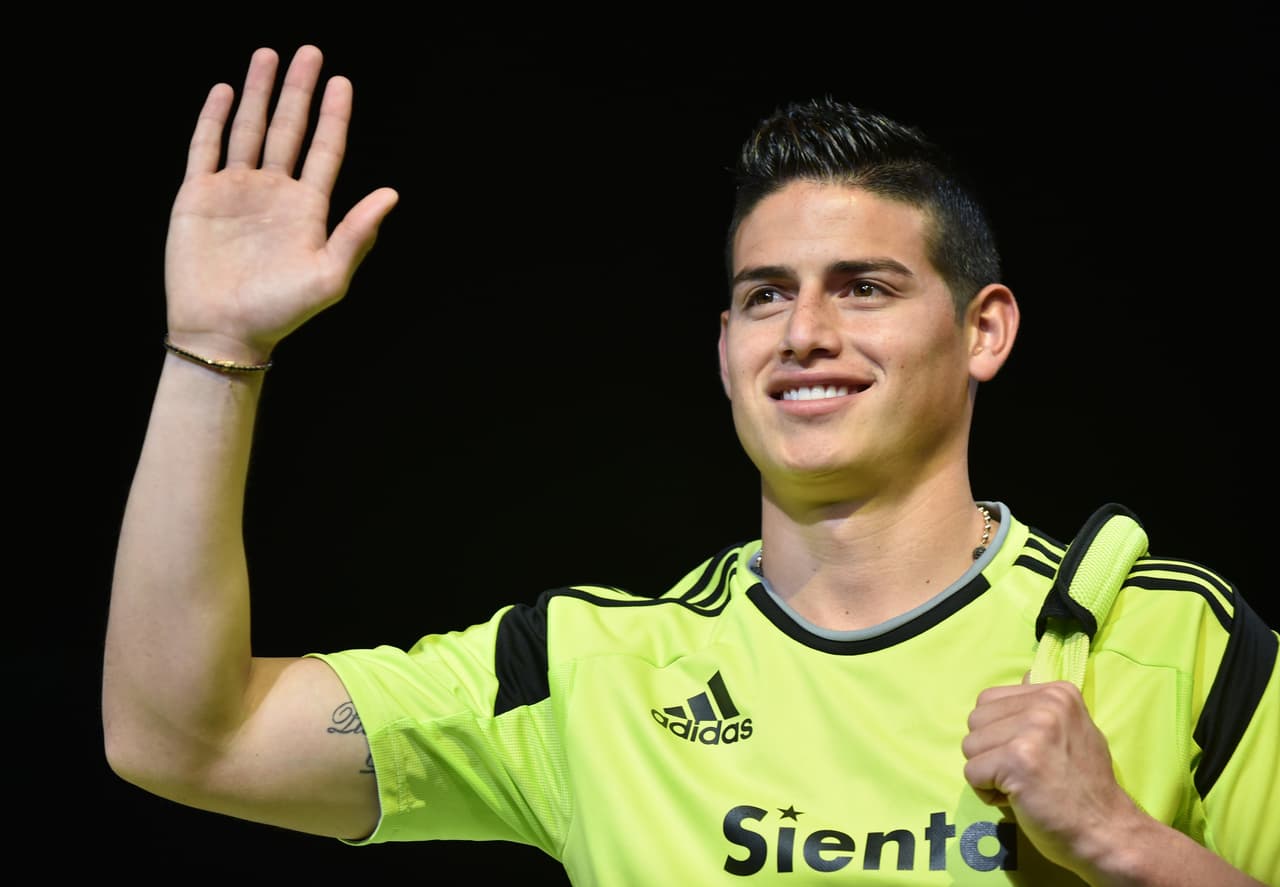 James Rodríguez salió lastimado en el amistoso Colombia vs. Perú.