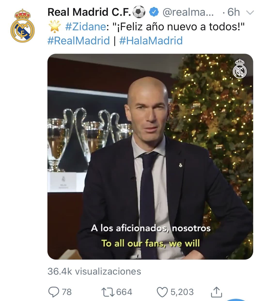 Jugadores entrenadores y clubes desean un gran 2020 a todos sus aficionados.