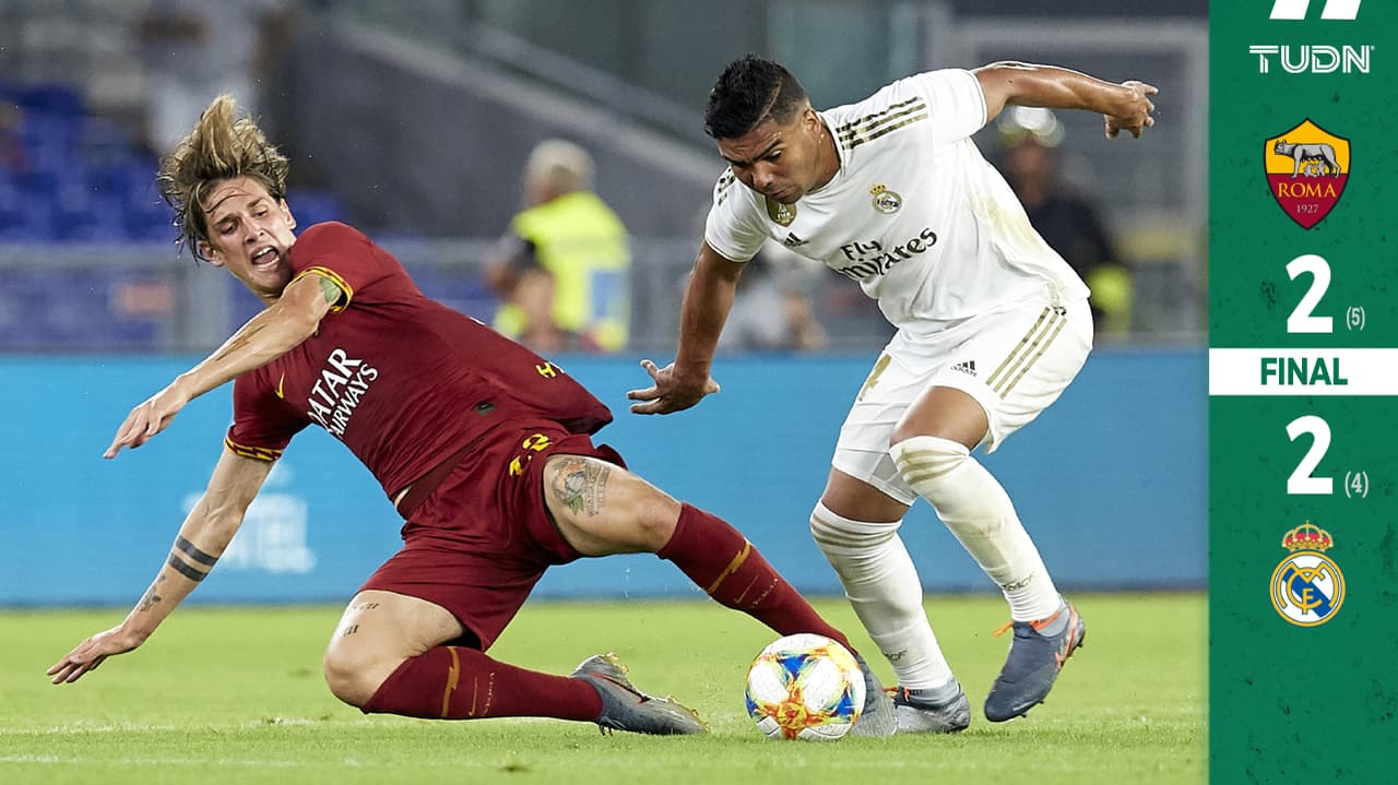 Real Madrid cae en penales ante la Roma