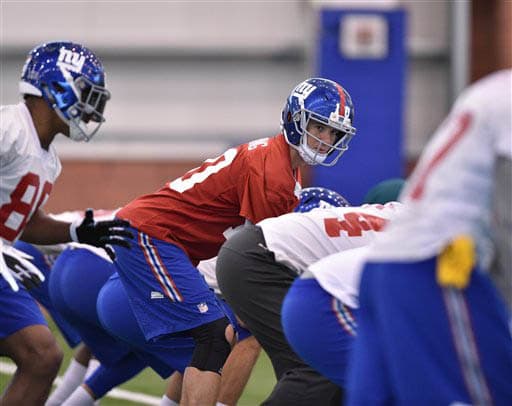 ¿Qué temporada dará Eli Manning? (AP-NFL).