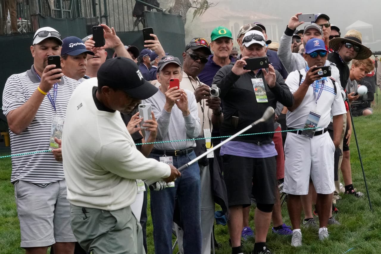 El estadounidense Tiger Woods se roba todas las miradas en el US Open de golf, tercer torneo de Grand Slam de ese deporte que se disputa del jueves al domingo en el Pebble Beach Golf Links.