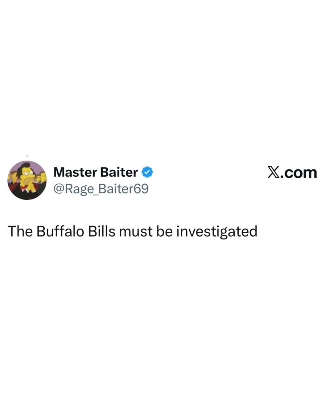 Los Buffalo Bills deben ser investigados
