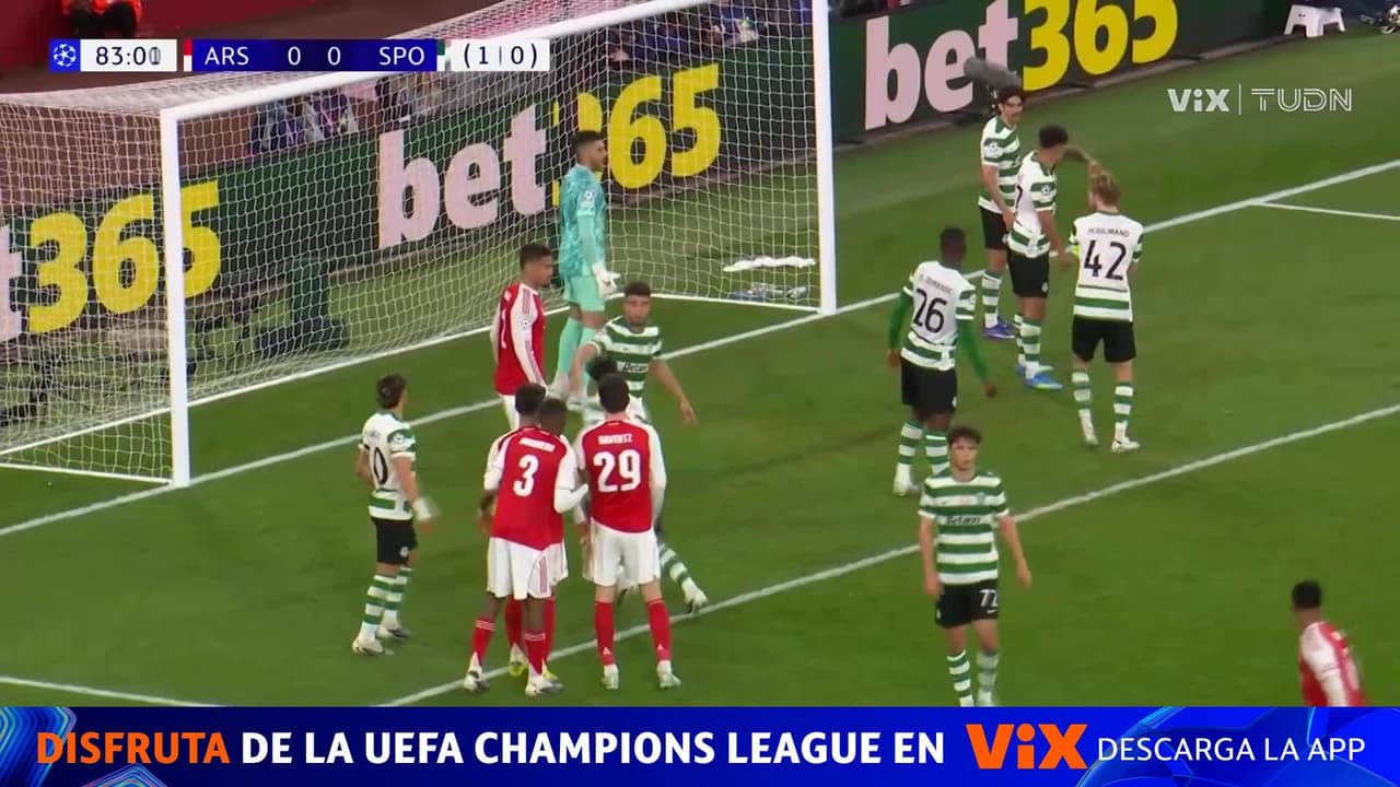 ¡El poste salva al Sporting! Trossard se queda a nada del gol