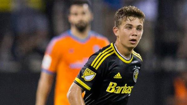 Ben Swanson (19) el de menos edad en la plantilla de Columbus Crew