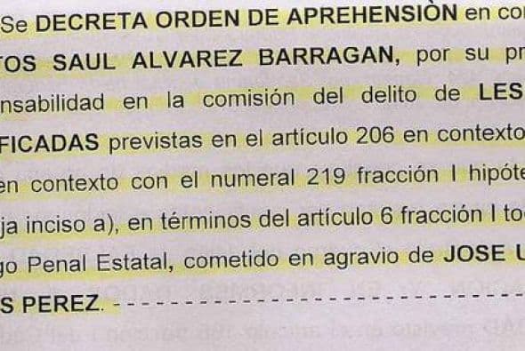En uno de los escándalos del año, Ulises 'Archie' Solis dio a conocer una orden de aprehensión en contra de Saúl 'Canelo' Álvarez, éste, al final sacó un amparo y la demanda sigue en curso (Foto: Twitter).