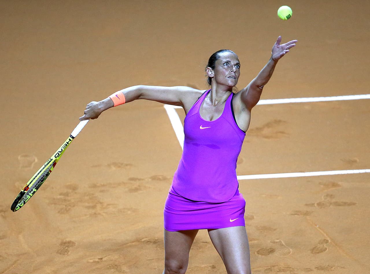 La italiana defendió su juego y ambas llegaron en el primer set a estar 5-5