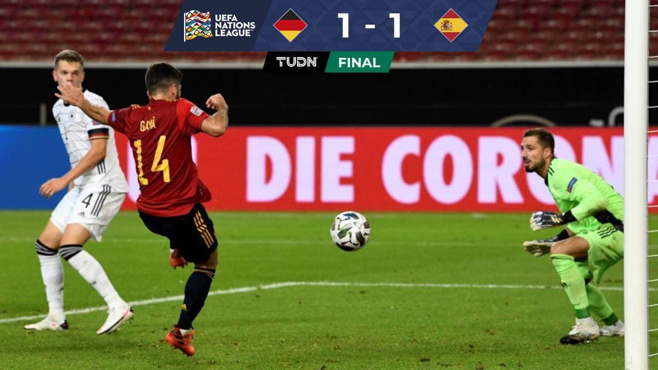 España viene de atrás y le saca el empate a Alemania en el último minuto
