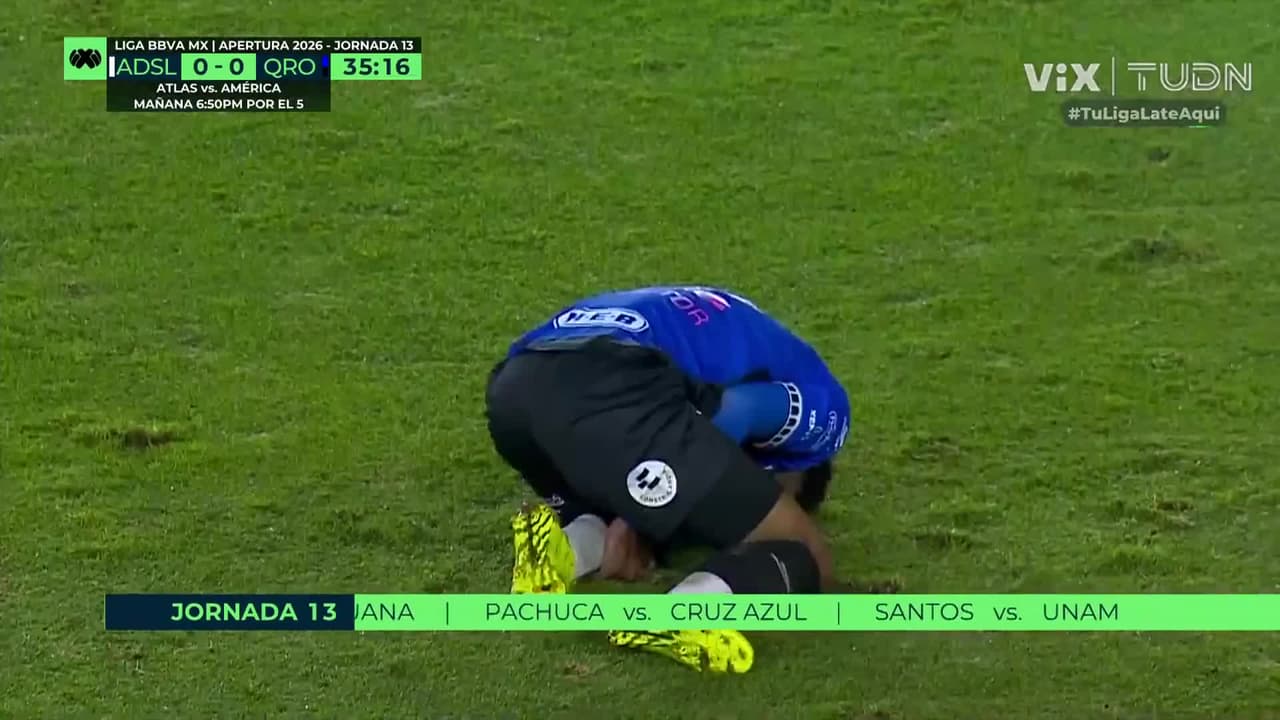 ¡No pudo continuar! Paulo Victor abandonó la cancha lesionado después de esta jugada