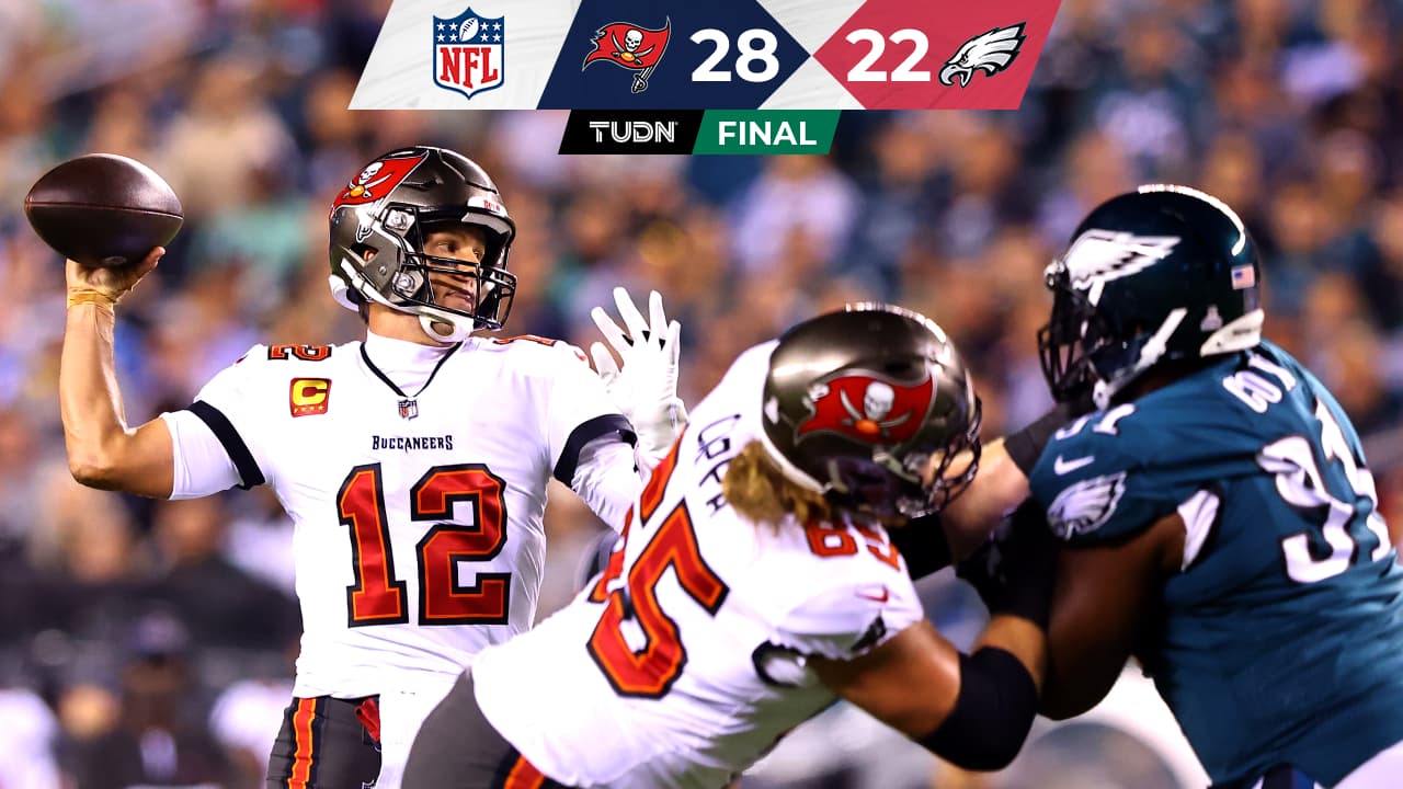 Tom Brady y Fournette lideran triunfo de Buccaneers sobre Eagles