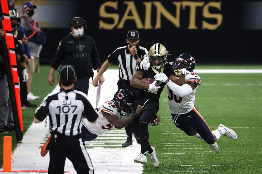 La defensa de los Saints maltrata a la ofensiva de los Chicago Bears y los de Nuevo Orleans terminan ganando cómodamente 9-21.
