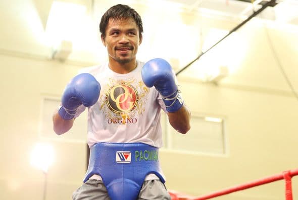 Manny Pacquiao entrena